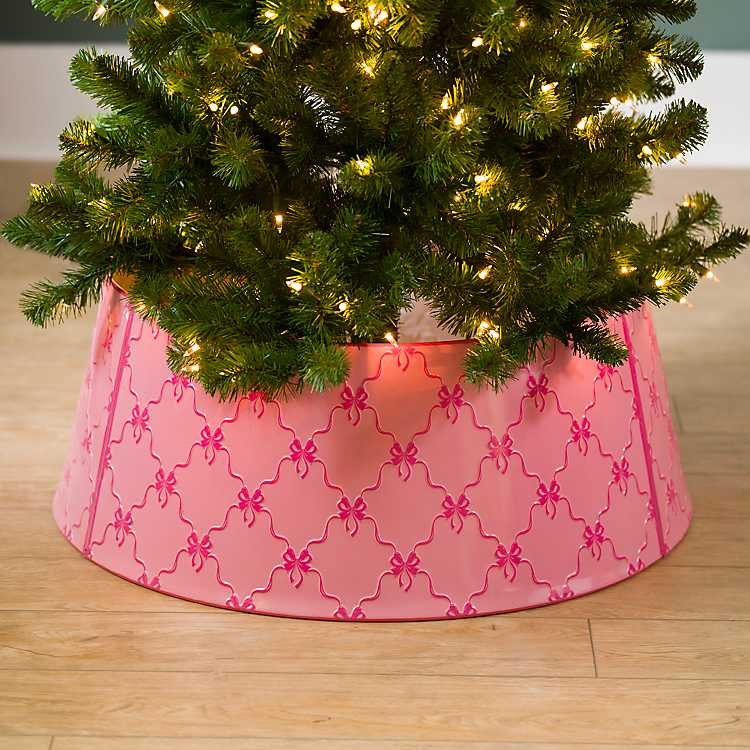 New! Pink Bows Metal Tree Collar, 26 in. | Kirklands