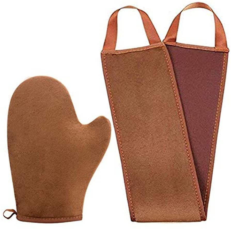 STEUGO 2 in 1 Self Tanning Mitt Applicator kit Self Tan Mit Self Tanner Mitt and Back Lotion Appl... | Amazon (US)