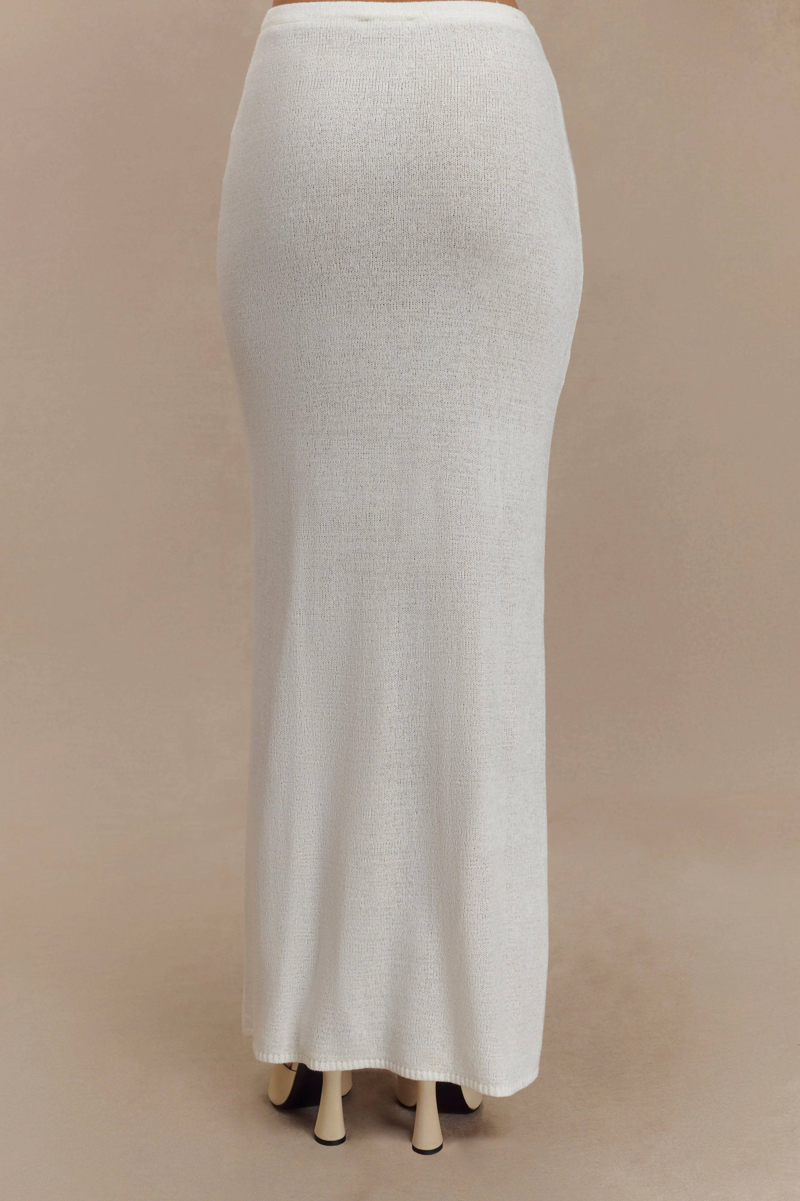 Phoebe Knit Maxi Skirt - Ivory | Meshki (APAC)
