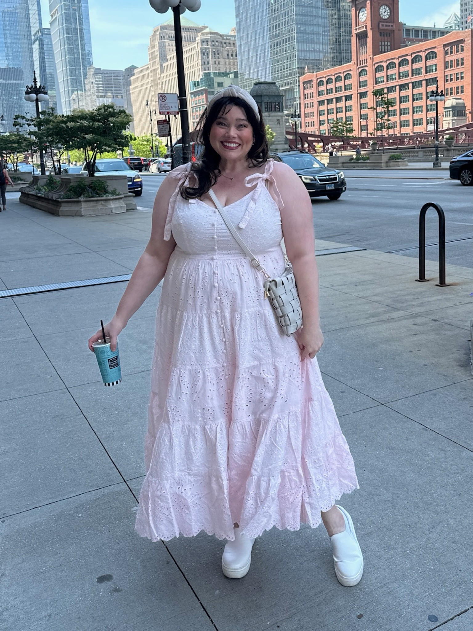 You weren’t sad. You just needed a cute dress, comfy shoes, some girl time, and a brownie! Plus size pink eyelet dress styled for a beautiful summer day. 

#LTKPlusSize