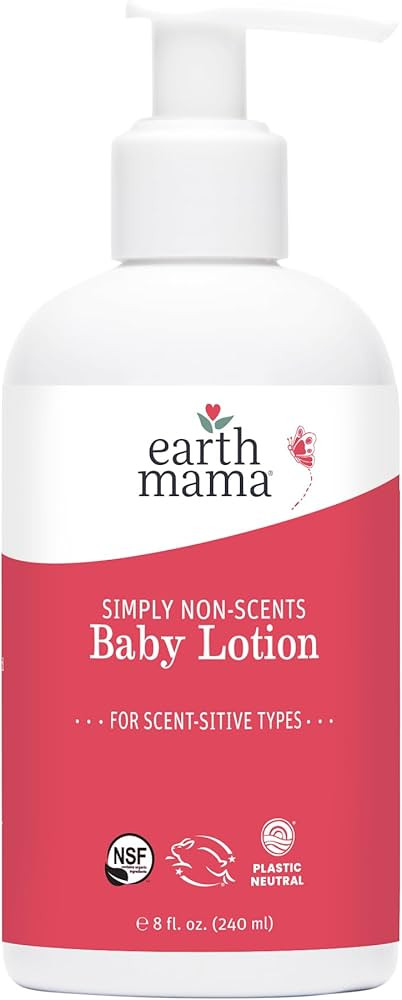 Earth Mama Simply Non-Scents Baby Lotion for Dry Skin, Calendula Cream, Skin Care for Kids, Organ... | Amazon (US)