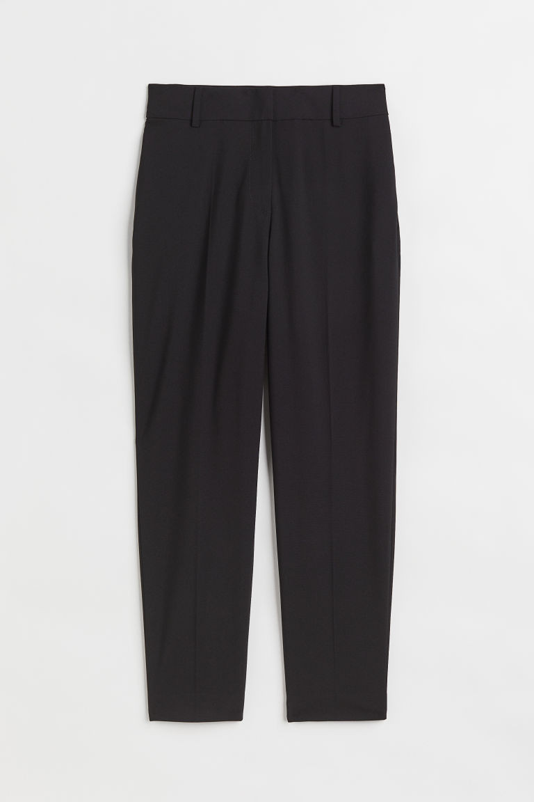 H & M - Cigarette trousers - Black | H&M (UK, MY, IN, SG, PH, TW, HK)