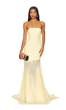 Deme by Gabriella Dahlia Gown in Butter Yellow from Revolve.com | Revolve Clothing (Global)