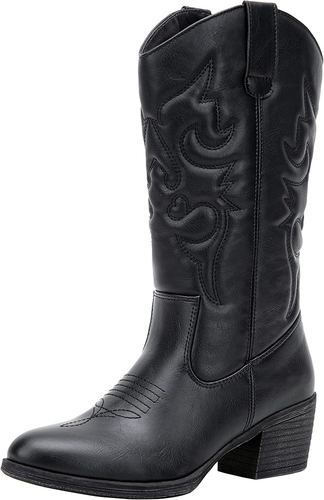Vepose Women's 9801 Cowboy Knee High Booties for Women | Amazon (US)
