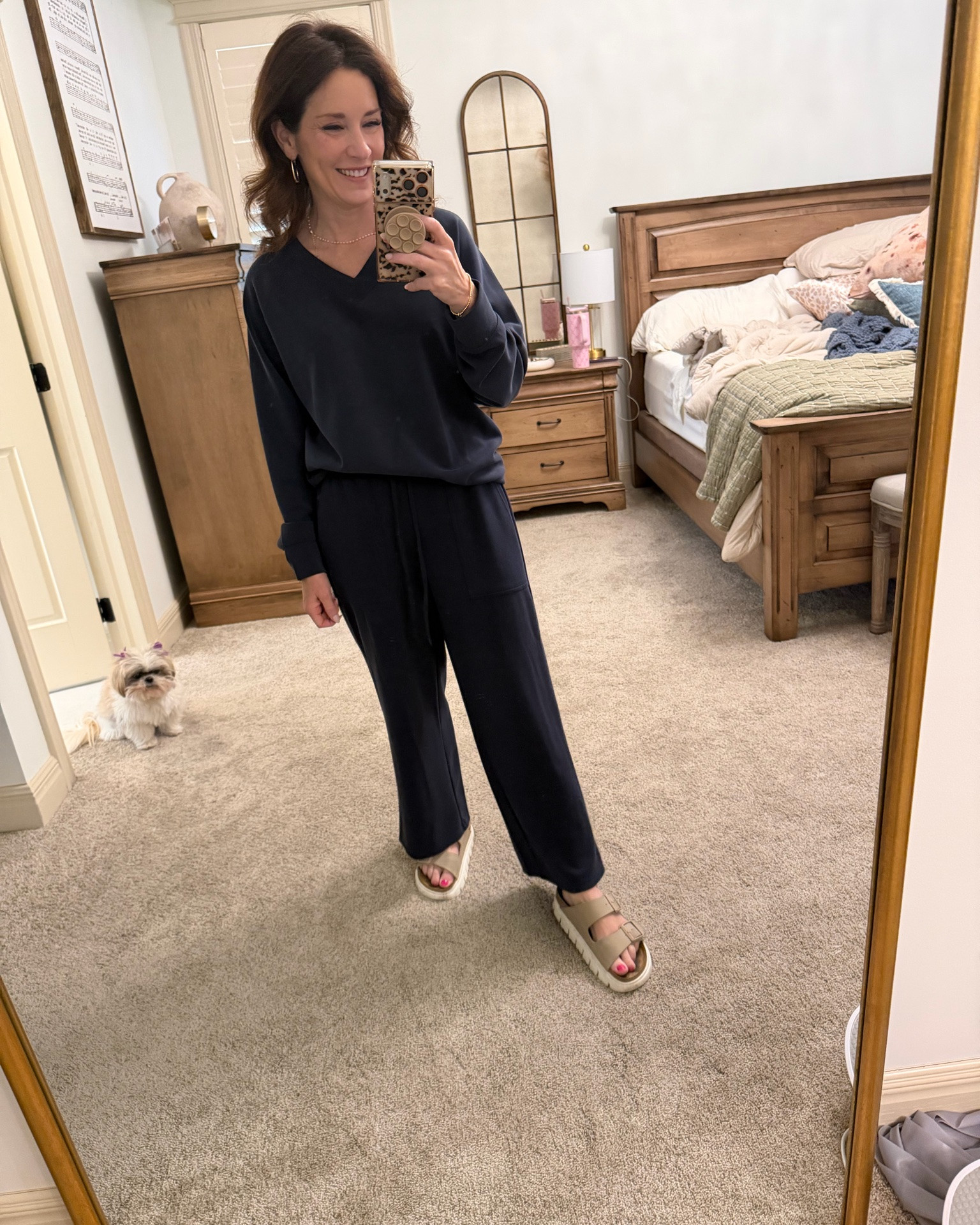 Cozy non-wrinkle travel set. I am wearing a small and the fabric on this is so cozy! 
Use code: LTK10 to save at checkout 
@Maurices