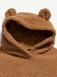 Unisex Long-Sleeve Sherpa Critter-Hooded Bodysuit for Baby | Old Navy (US)