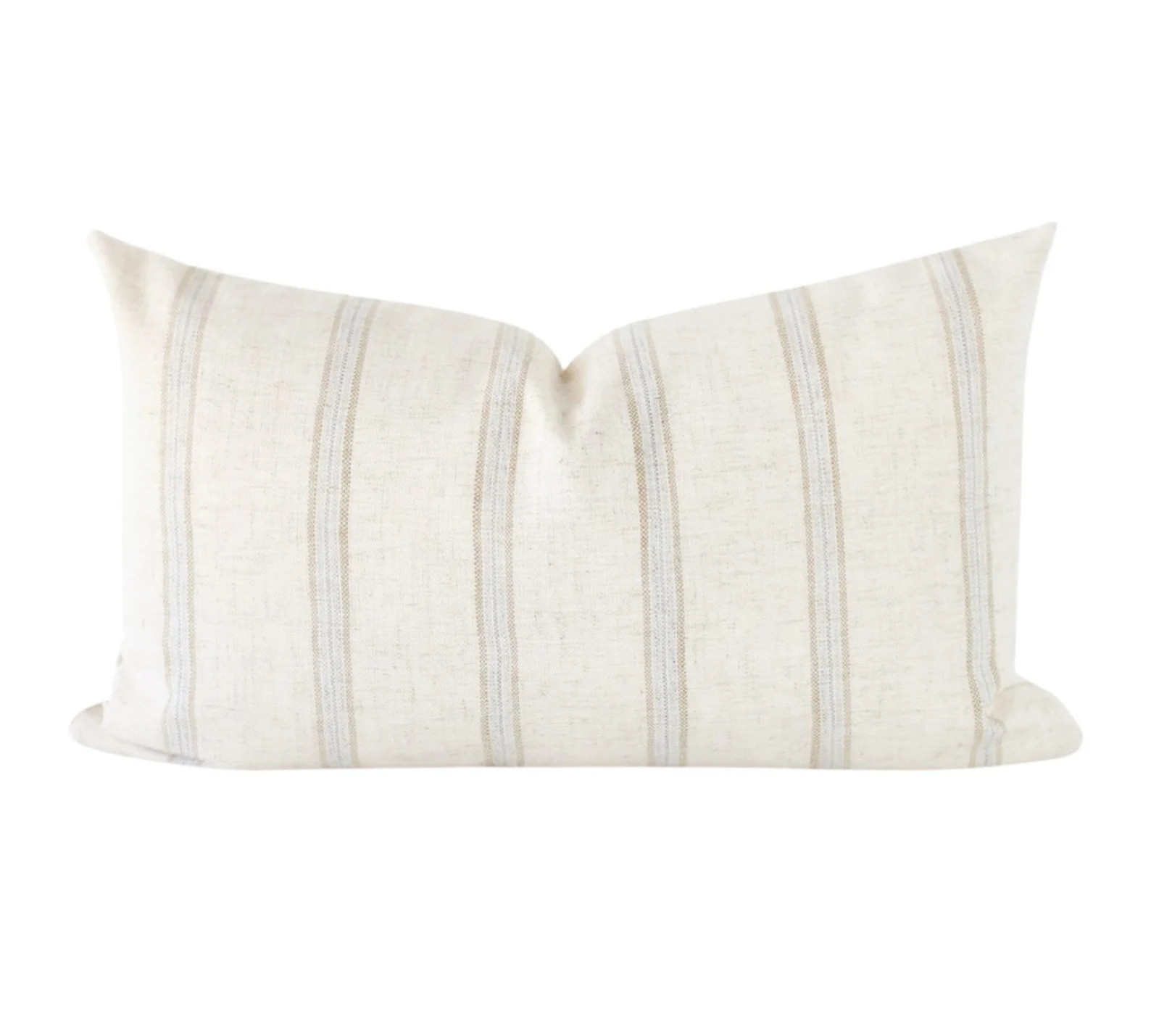 Beige and Grey Stripe Pillow Covers, Modern Farmhouse Pillow Covers, Minimalist Throw Pillow, Pil... | Etsy (US)