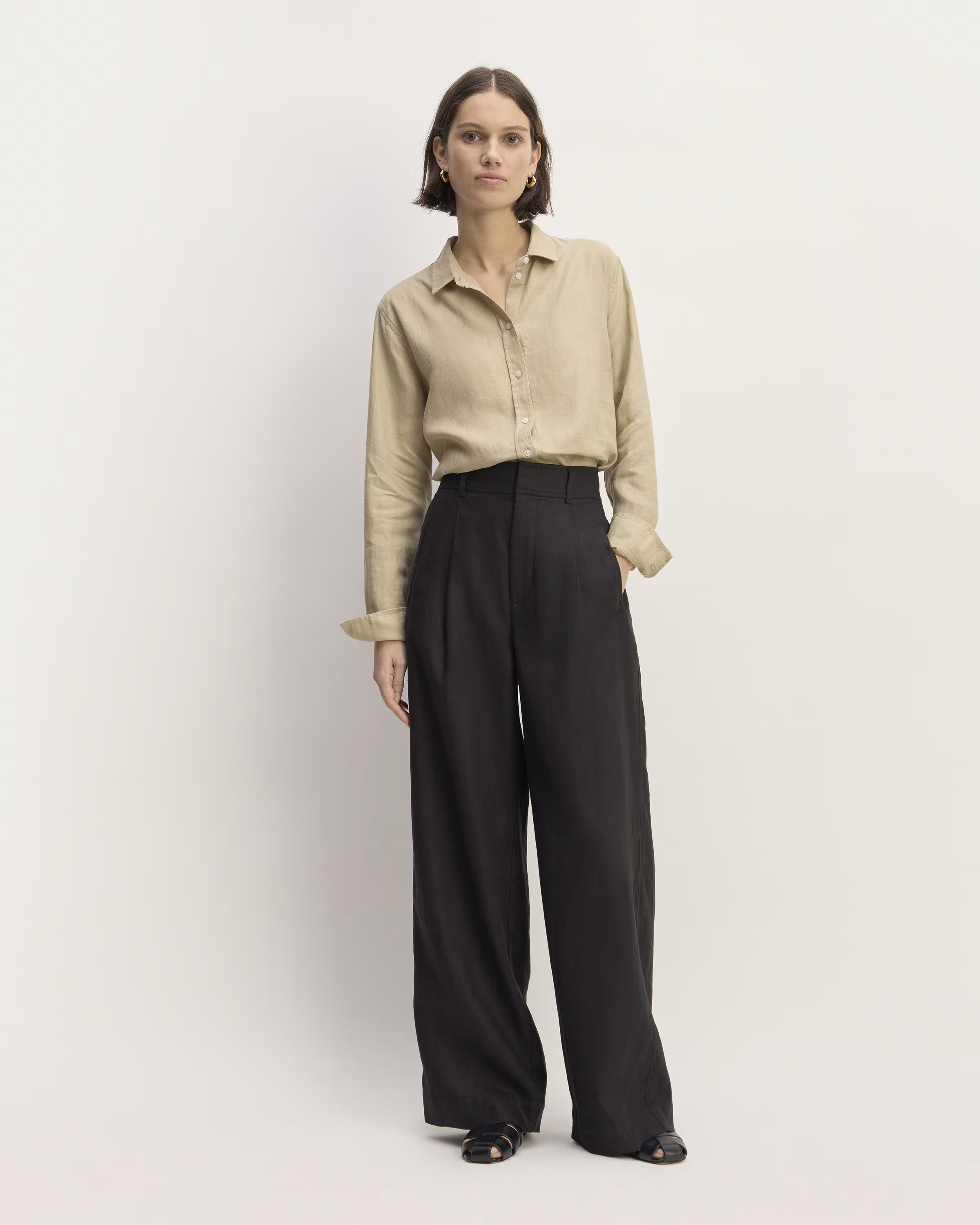 The Linen Way-High® Drape Pant | Everlane