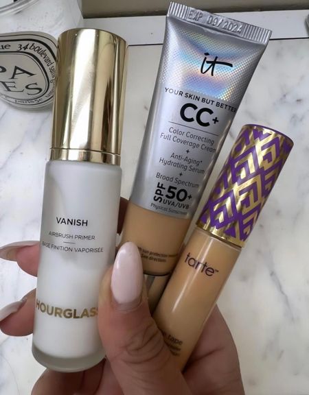 My Holy Grail primer! When I need my makeup to go the distance and stay on all day (like volunteering at my kids school field day or a day at the pool), I always reach for this primer! Top it off with one of my fave setting sprays of course  Makeup favorites, best CC cream, It Cosmetics CC cream shade ‘Neutral Tan’, Tarte Cosmetics Shape Tape shade ‘Medium Sand’ #LaidbackLuxeLife

Follow me for more fashion finds, beauty faves, lifestyle, home decor, sales and more! So glad you’re here!! XO, Karma

#LTKFindsUnder50 #LTKBeauty