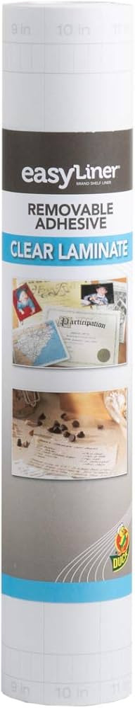 Duck Brand EasyLiner Adhesive Surfaces, 12 in x 36 ft, Clear | Amazon (US)