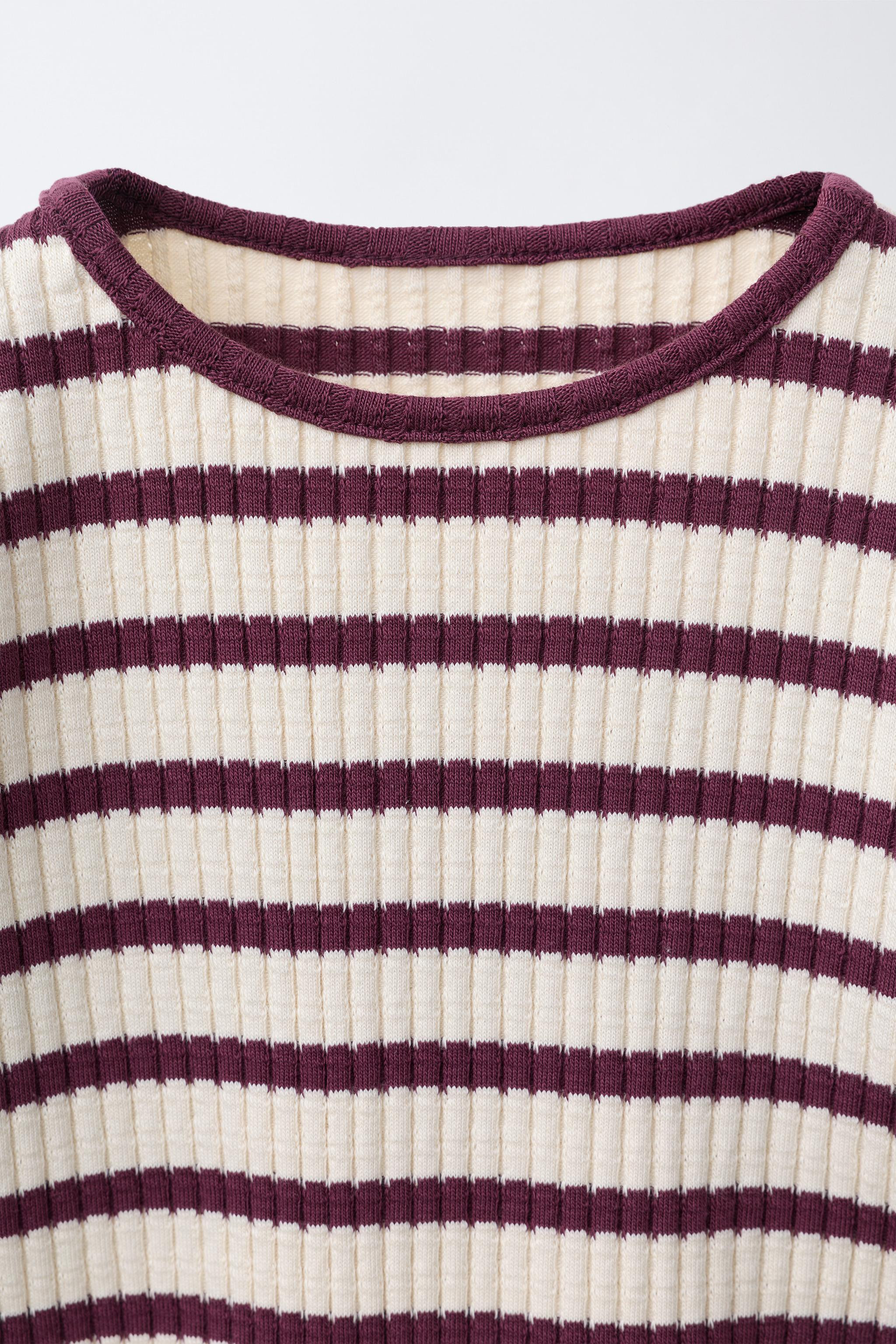 RIBBED T-SHIRT AND FLARE LEGGINGS SET | Zara UK