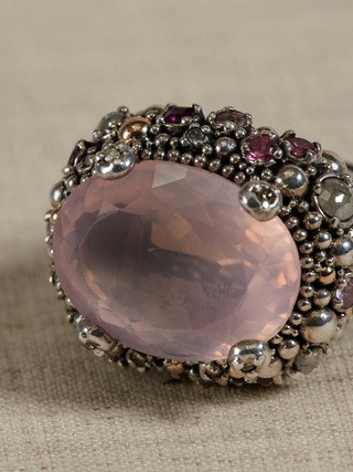 Hindustan Rose Quartz Ring | ethnopur | Banana Republic (US)