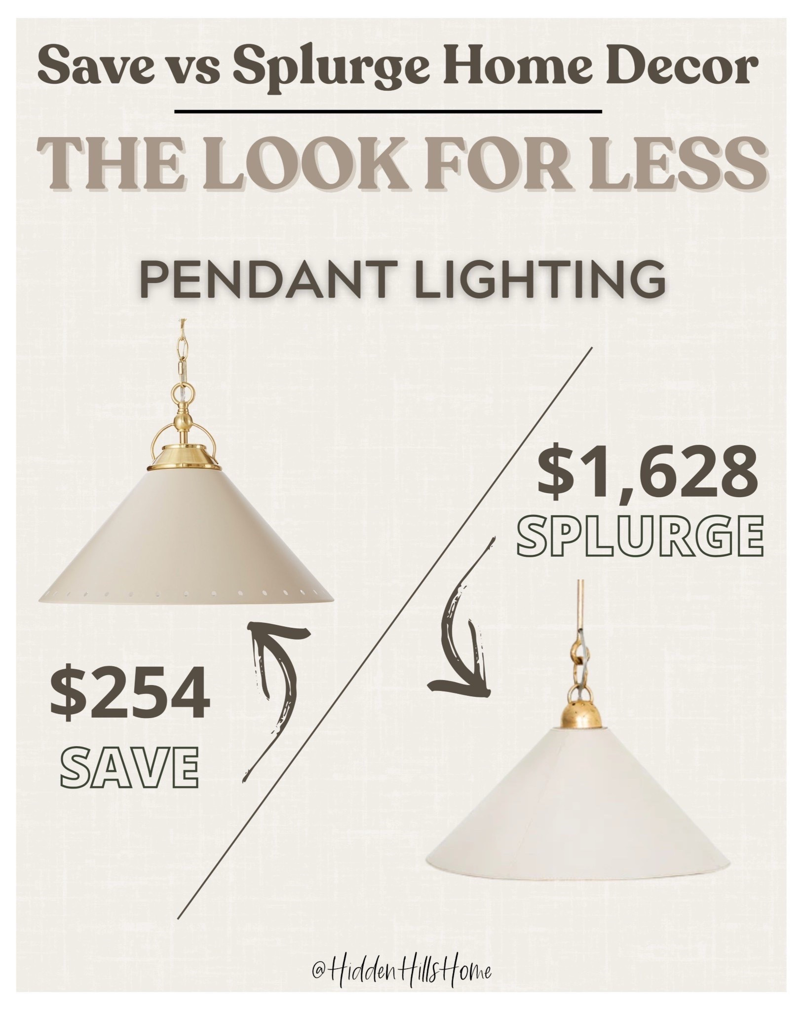 Save vs splurge home decor dupes, lighting dupes, pendant light, McGee and co dupe, home decor ideas, affordable home #saveorsplurge

#LTKSaleAlert #LTKHome