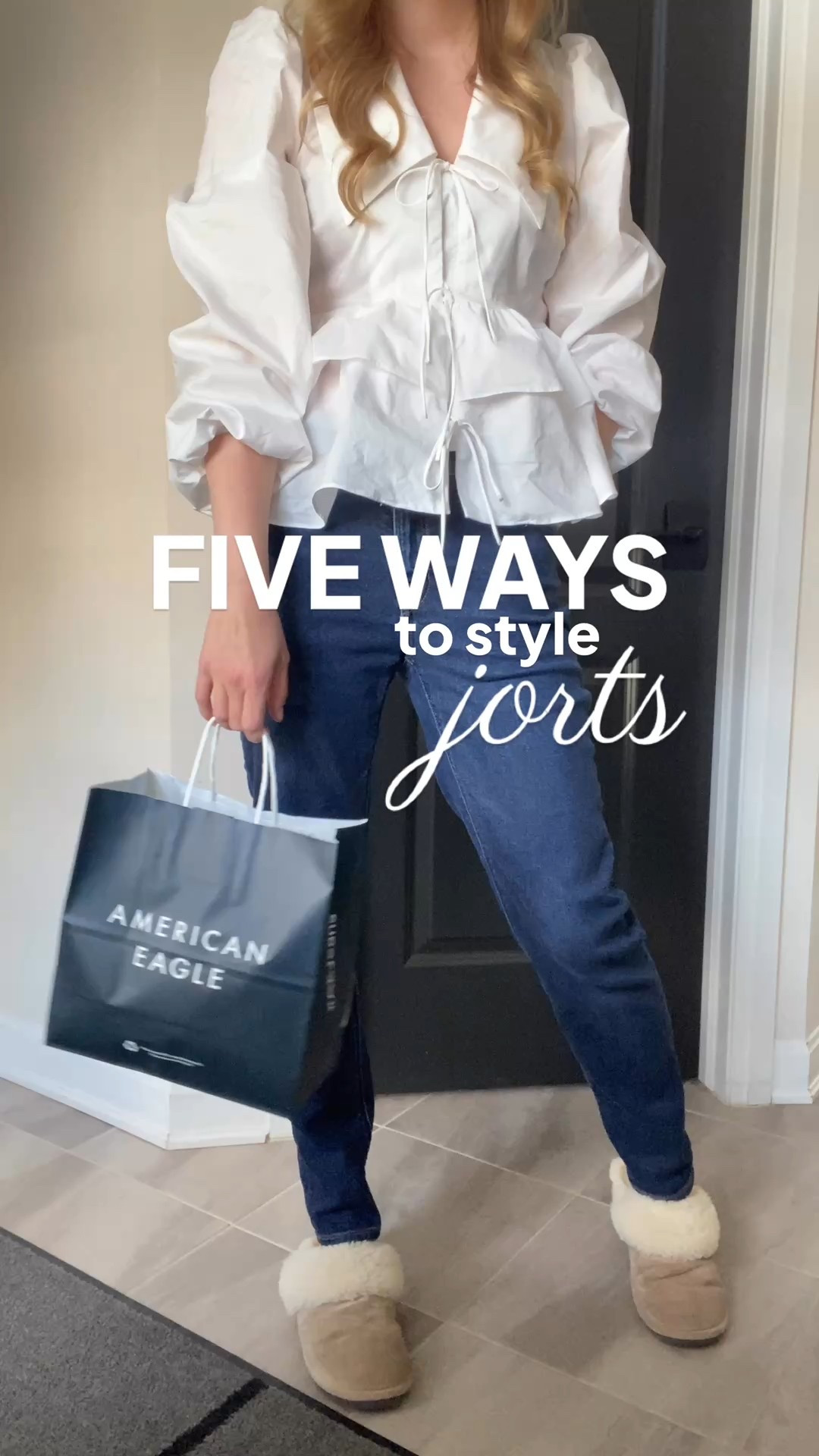Five ways to style the new #AmericanEagle Dreamy Drape Stretch High-Waisted Jorts! They’re so soft and comfy — pretty sure I’ll be living in these all summer. I recommend sizing up as the waist doesn’t have a lot of stretch (I’m usually a 0-2 in AE jeans and the size 4 fits perfectly).

#LTKStyleTip #LTKFindsUnder100 #LTKSummerEdit