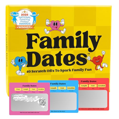 Happy Duo Family Dates 40 Scratch Off Cards – Summer Activities for Kids & Tween – Family Games for All Ages from Kids | Amazon (US)