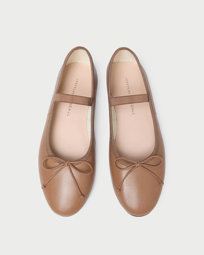 Leonie Safari Leather Ballet Flat | Loeffler Randall