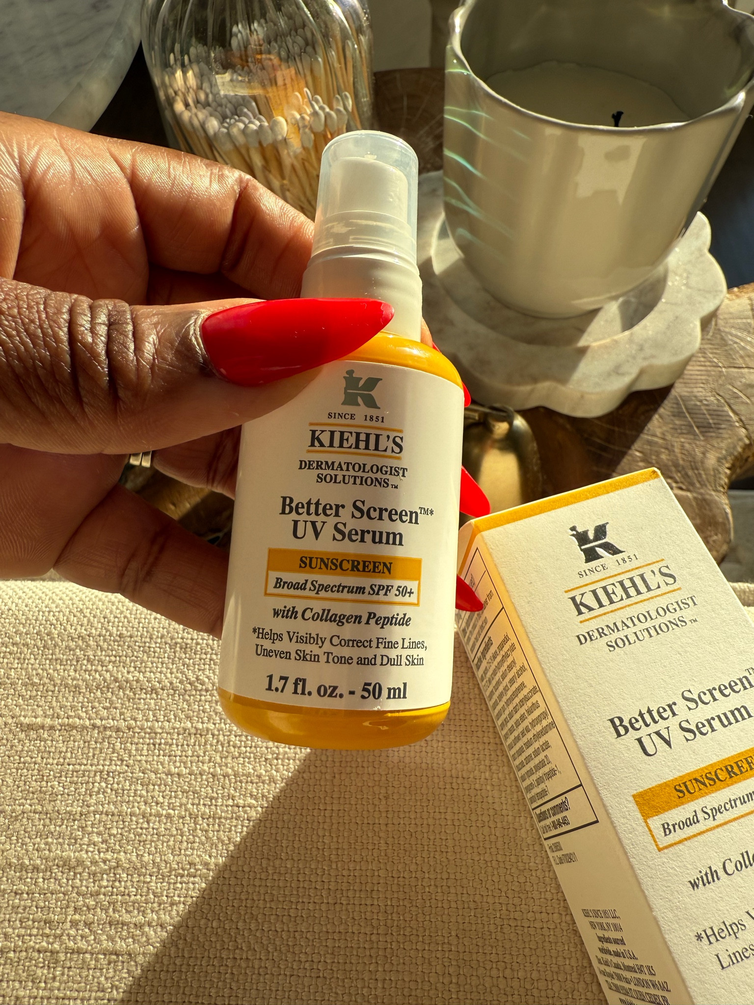 I just got this today because the reviews are incredible and my mom loves it so I wanted to give it a try. Kiehl’s sunscreen serum 

#LTKSeasonal #LTKBeauty