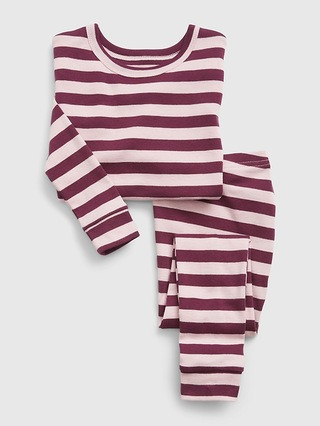 babyGap 100% Organic Cotton Stripe PJ Set | Gap (US)