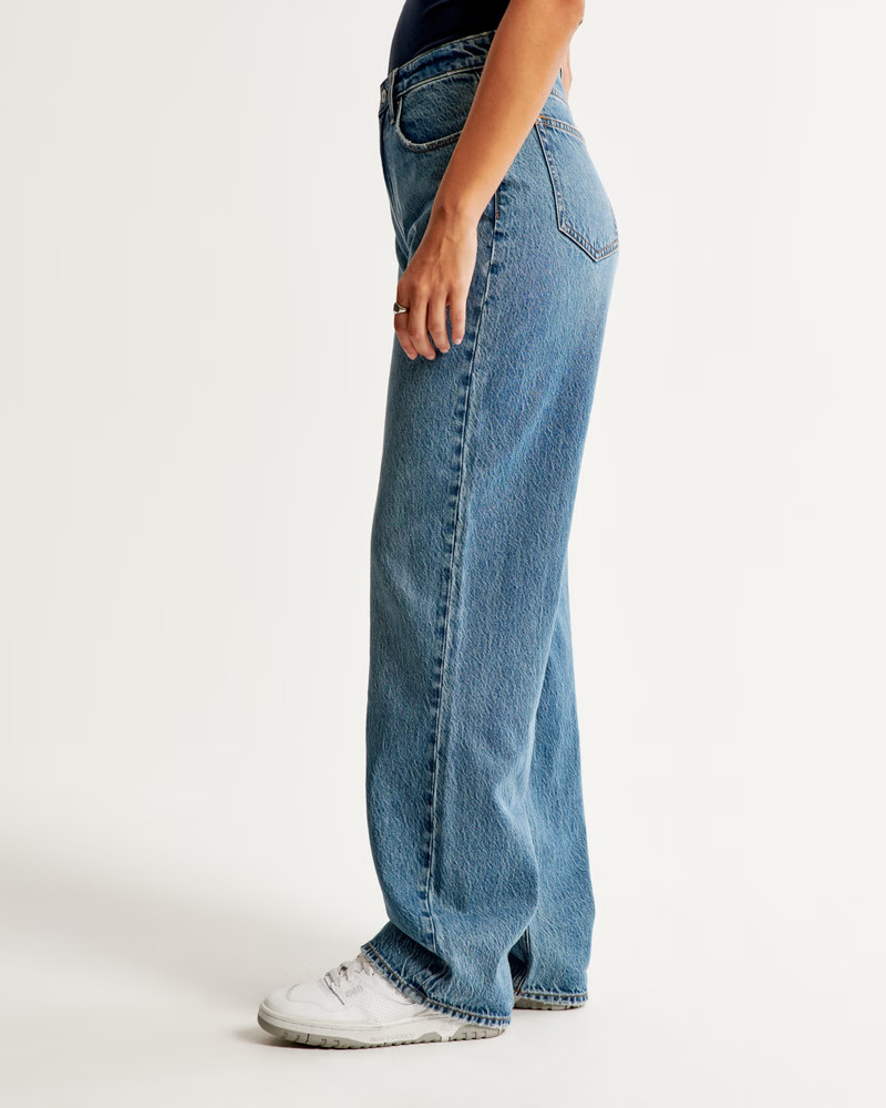 Curve Love High Rise Loose Jean | Abercrombie & Fitch (US)