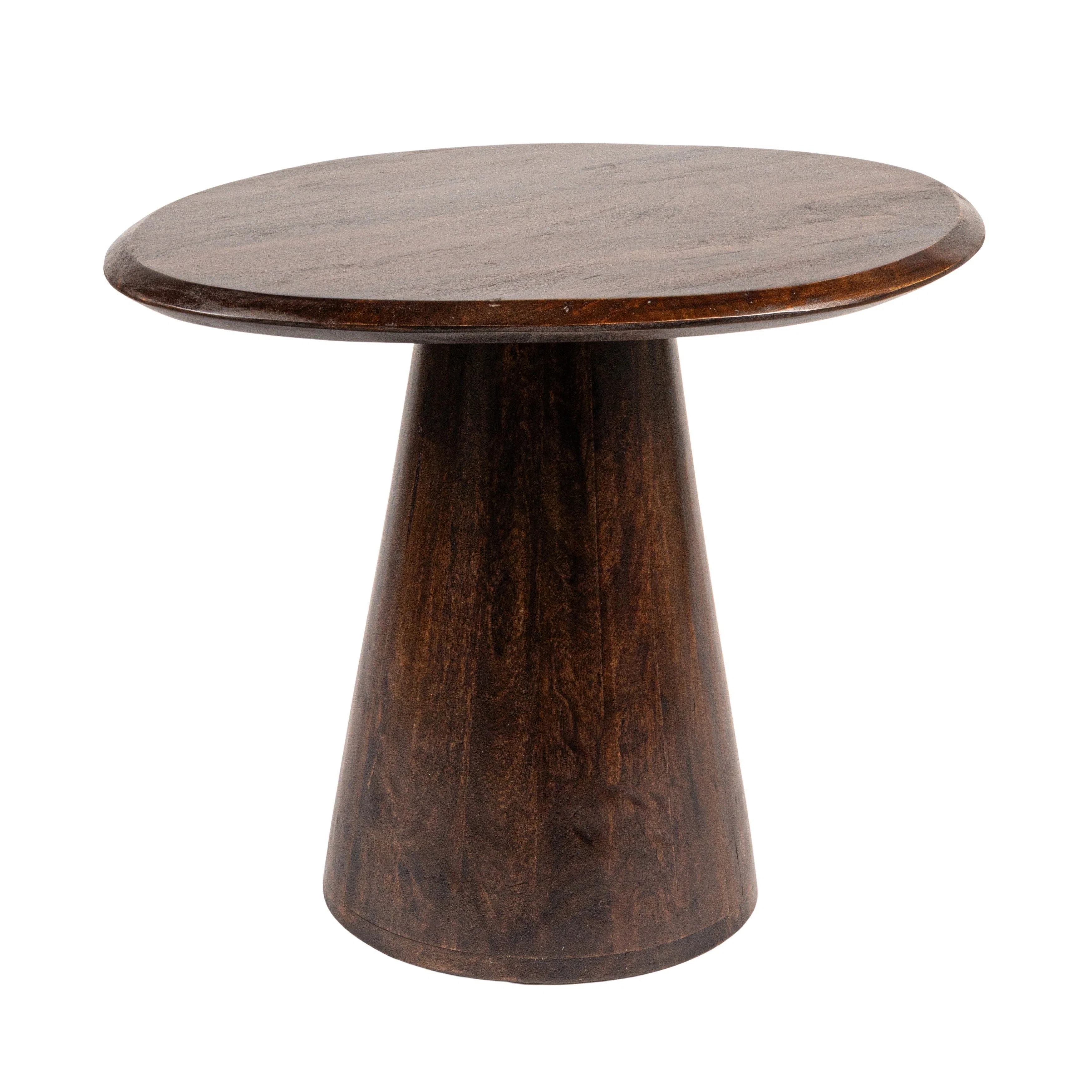 Rowena Interiors Asymmetrical Organic-Shaped Mango Wood Accent Table with Conical Base | Wayfair | Wayfair North America