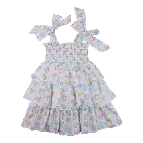 Floral Bouquet Smocked Dress | Cecil and Lou
