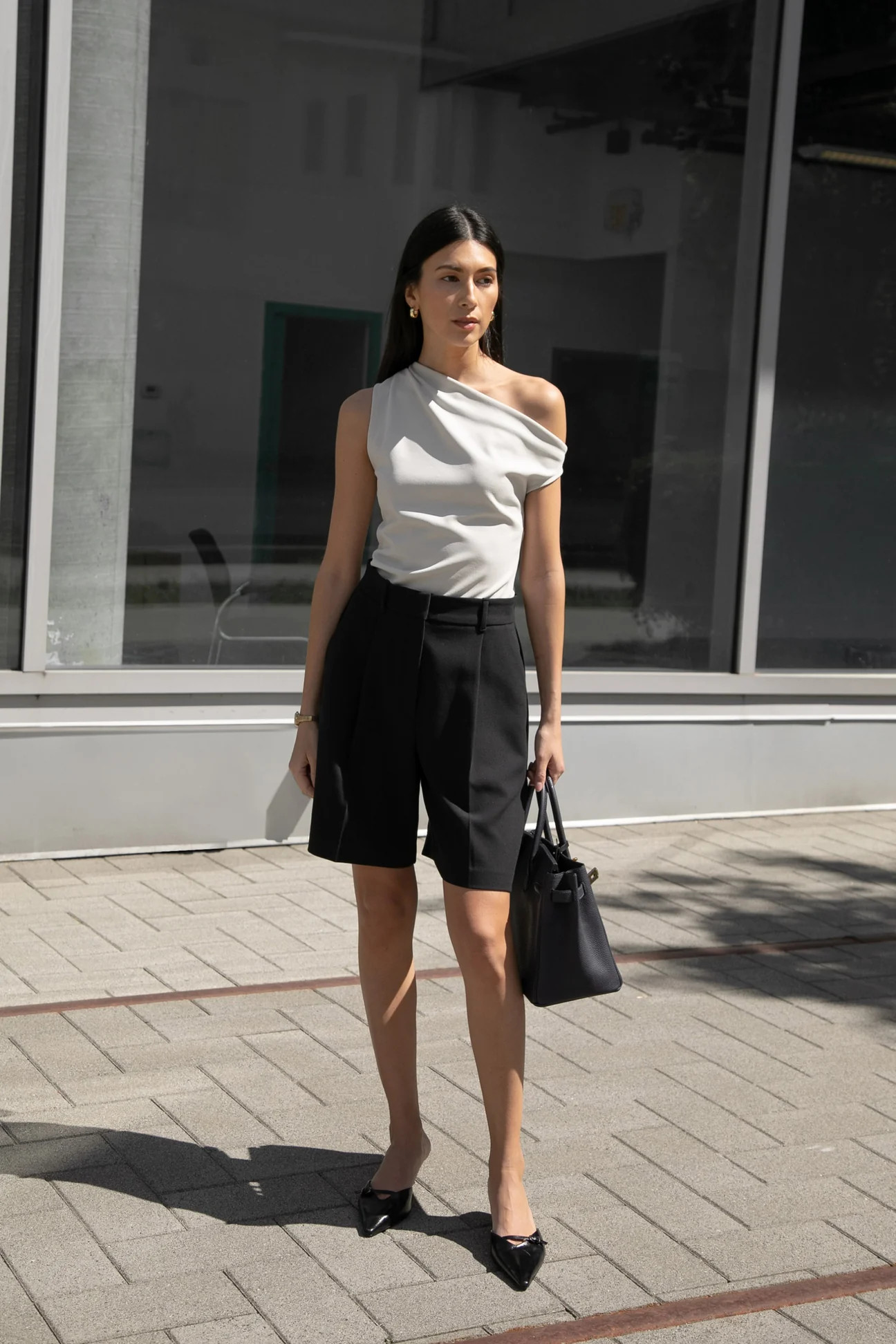 ASYMMETRIC OFF THE SHOULDER TANK | OAK + FORT