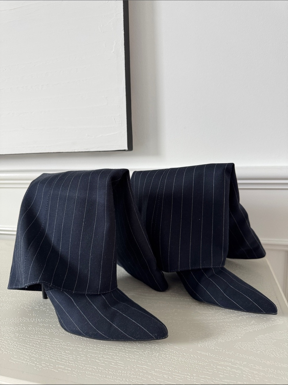 Zara Navy Pinstripe Pocket Square Pair | Poshmark