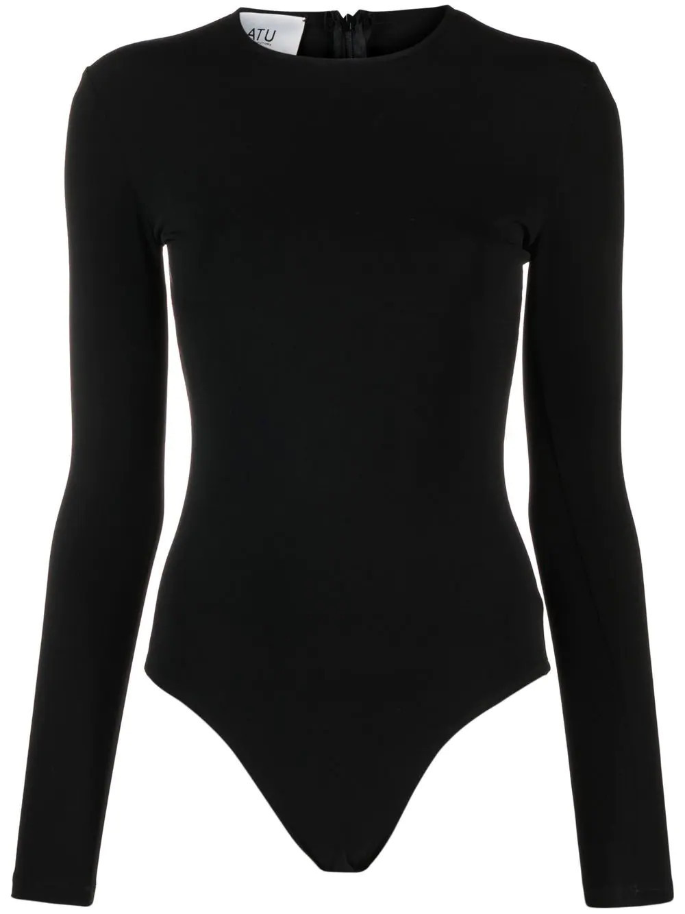 Atu Body Couture crew-neck long-sleeved bodysuit - Black | Farfetch Global