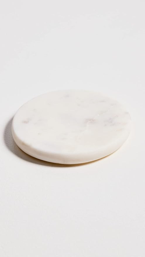 The Little Market Women's Round Coaster, White Marble, One Size | Amazon (US)