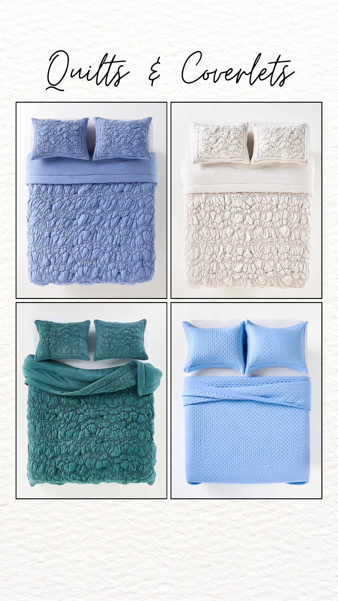 Anthropologie quilts and coverlets add soft texture, layered warmth, and a relaxed designer feel to the bedroom ✨ Lightweight fabrics and detailed patterns make them perfect for year-round styling and effortless layering.
#Anthropologie #AnthropologieBedding #AnthropologieQuilt #AnthropologieCoverlet #QuiltBedding #CoverletBedding #BedroomBedding #LuxuryBedding 

 #LTKHome #LTKSaleAlert