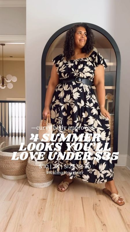 Sharing a few curvy-gal approved @walmartfashion looks I love! True to size in everything shown (friends over size 18, the white jeans won’t work for us). Size down in the striped dress!

#walmartpartner #walmartfashion #walmartfinds 

#LTKFindsUnder50 #LTKStyleTip #LTKPlusSize