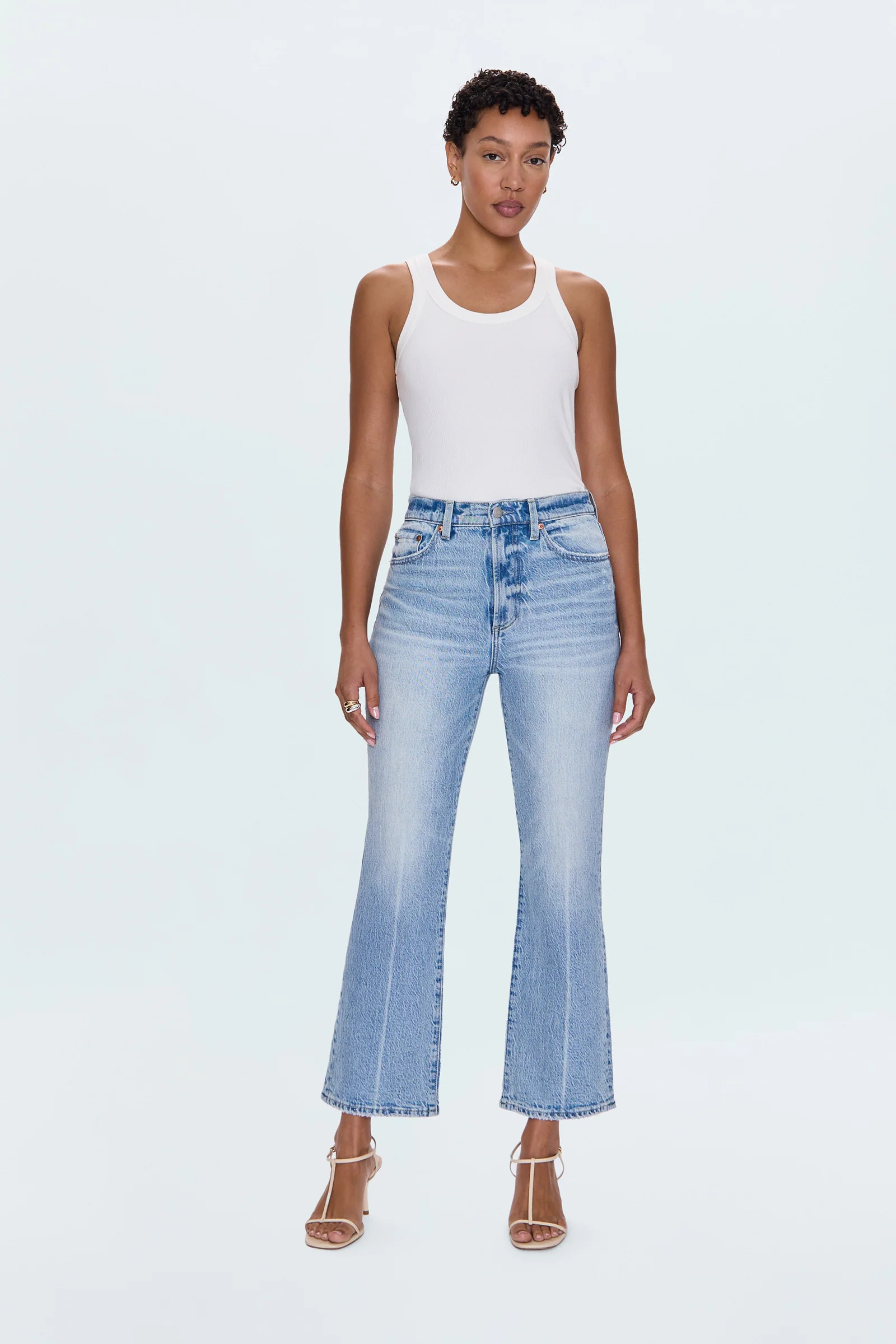 PETITE Ally High Rise Vintage Ankle Boot Jean - High Tide | Pistola Denim