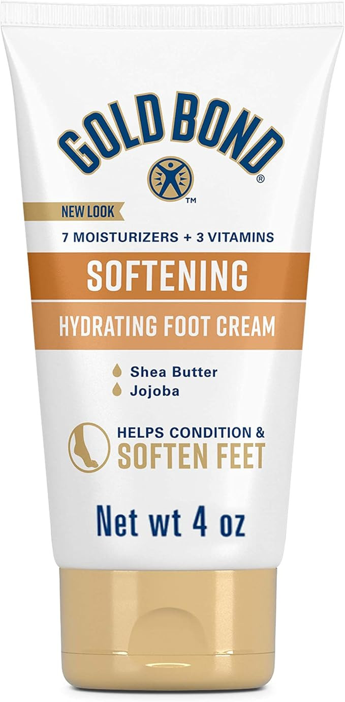 Gold Bond Softening Foot Cream, 4 oz., With Shea Butter to Soften Rough & Dry Feet | Amazon (US)