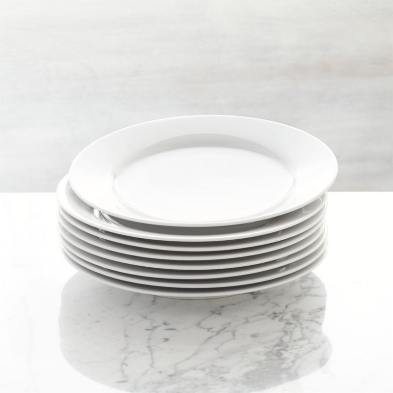 Set of 8 Aspen Salad Plates + Reviews | Crate and Barrel | Crate & Barrel