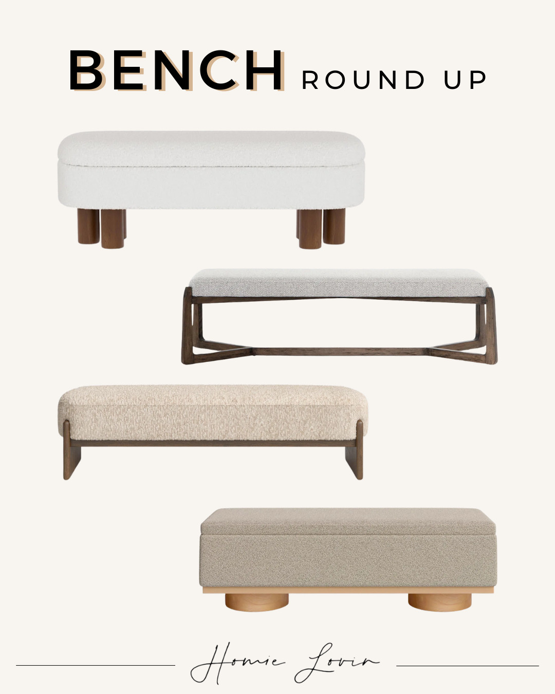 Bench Round Up!

furniture, home decor, interior design #Wayfair 

 #LTKHome #LTKSaleAlert