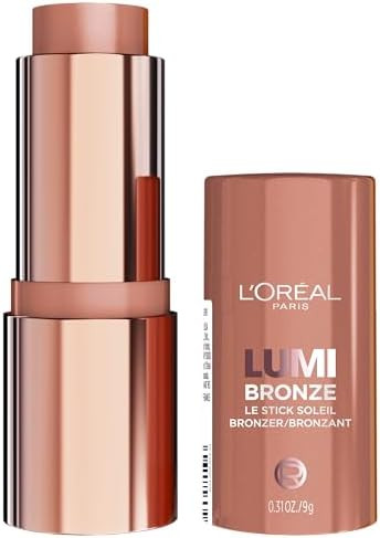 L'Oreal Paris Lumi Bronze Le Stick Soleil Bronzer Stick, Cream-To-Powder Bronzer For A Sunkissed ... | Amazon (US)