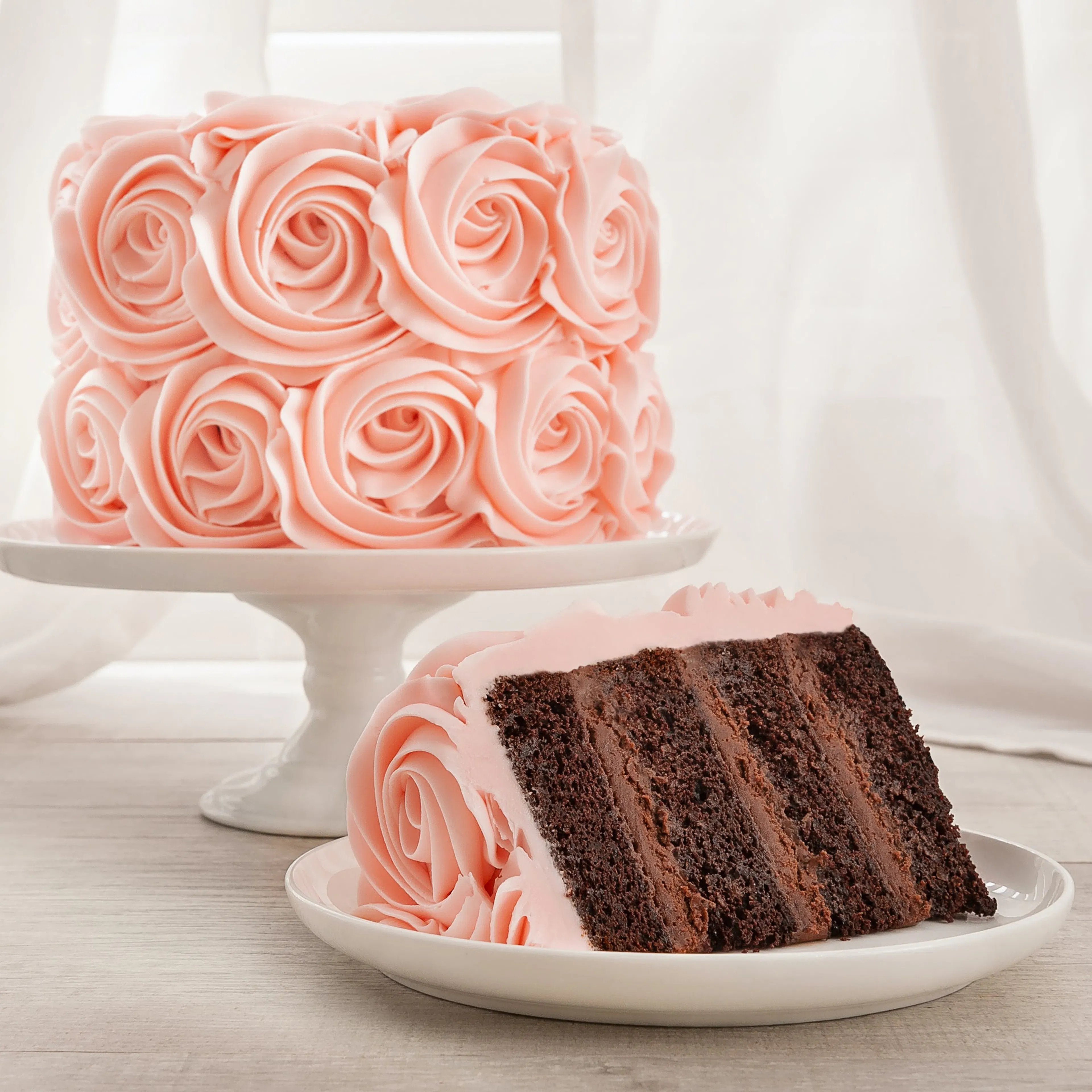 Pink Rose Chocolate Cake by We Take the Cake | Goldbelly | Goldbelly