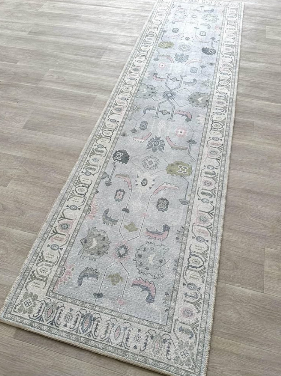 Gorgeous Oushak Rug, Turkish Vintage Floral Pastel Large Oversized Area Rugs for Living Room Dining Bedroom Kitchen Bathroom Nursery on Amazon for under $140!! Comes in multiple sizes!

#LTKhome