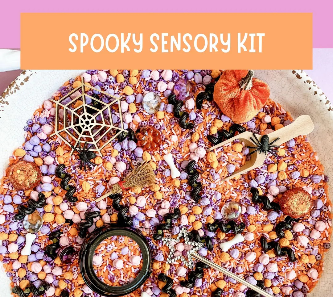 Spooky Sensory Bin Kit Halloween Sensory Kit Halloween Sensory Filler Halloween Sensory Bin Toddl... | Etsy (US)
