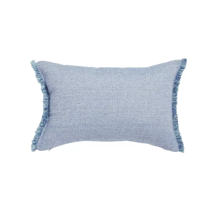 14"x20" Oversize Yars Striped Lumbar Throw Pillow Blue - Sure Fit | Target