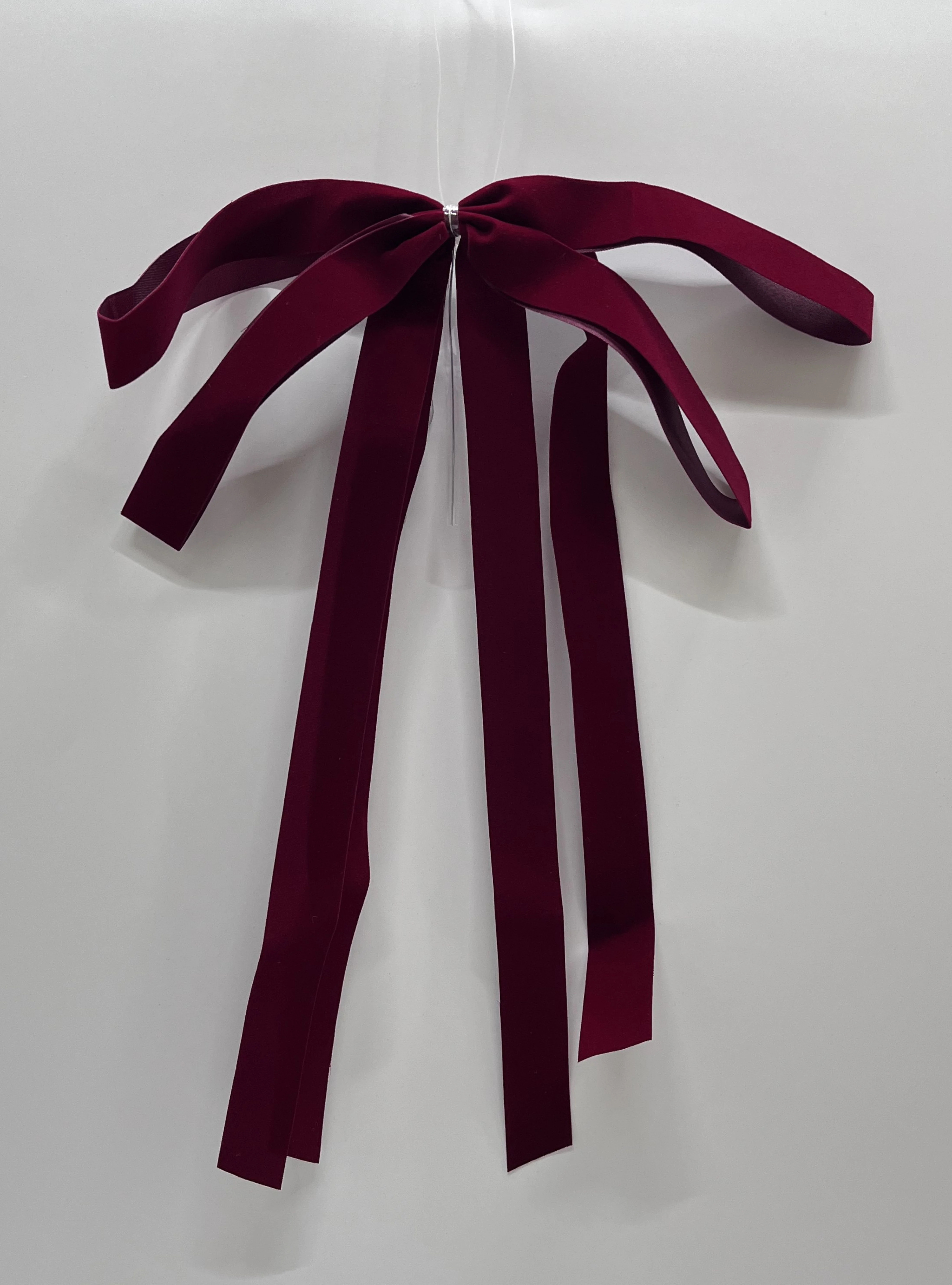10 Count Burgundy Velvet Christmas Drape Bow, 9"x14", by My Texas House | Walmart (US)
