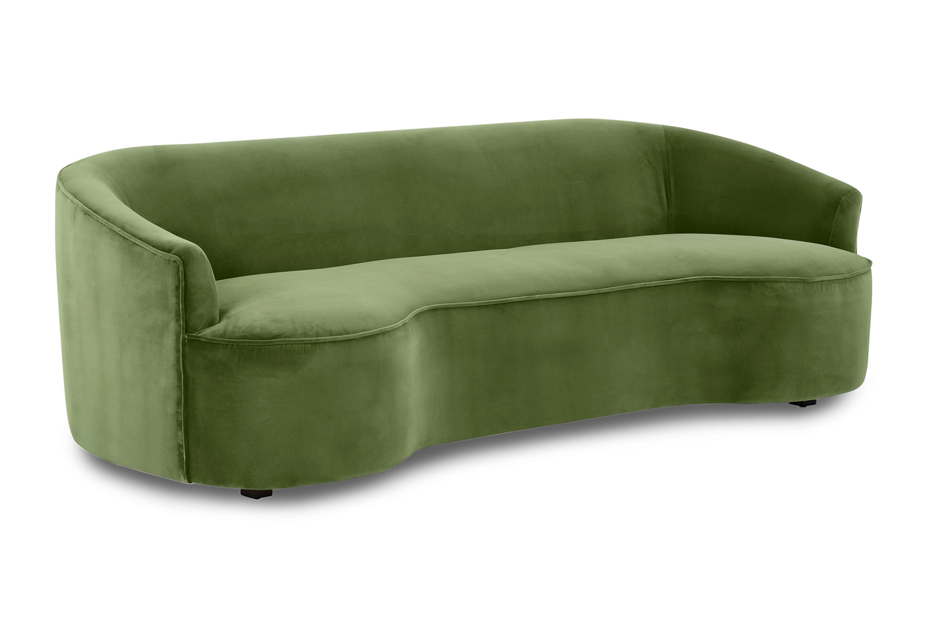Yasmin 84" Fabric Sofa, Grass Velvet | Kardiel