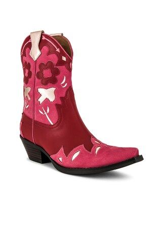 Jeffrey Campbell Looney Cowboy Boot in Pink & Red from Revolve.com | Revolve Clothing (Global)