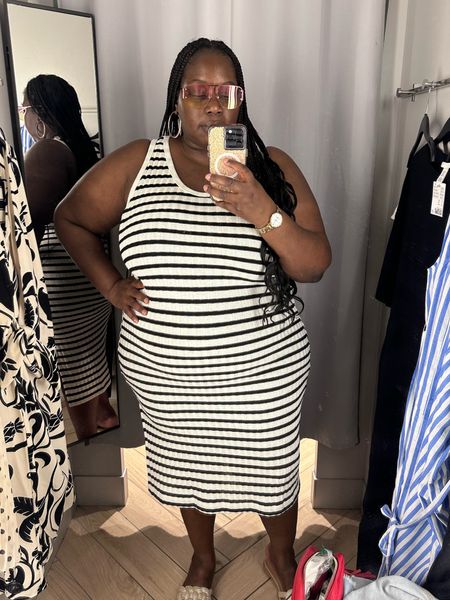 Plus size striped summer dress.

#LTKFindsUnder50 #LTKPlusSize #LTKMidsize