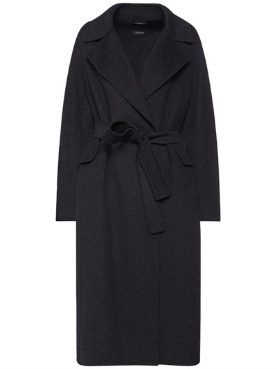 Zenith wool double belted long coat | Luisaviaroma