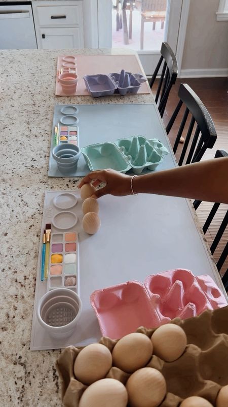 Let the kids paint their Easter eggs this year! The flat bottom wooden eggs and silicone paint mat make clean up a breeze! 

#LTKfamily #LTKkids #LTKSeasonal