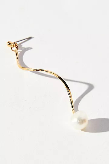 Twist Pearl Single Drop Earring | Anthropologie (US)