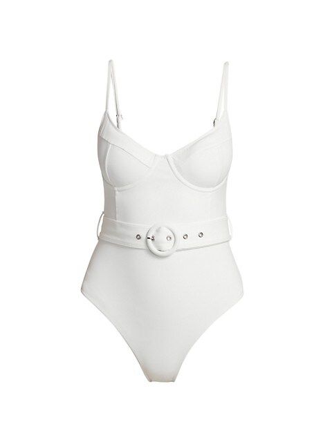 Noa Belted One-Piece Swimsuit | Saks Fifth Avenue