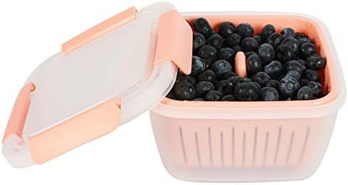 Shopwithgreen Berry Keeper Box Containers, Berry Boxes Keep Fresh Produce Saver Food Storage Contain | Amazon (US)