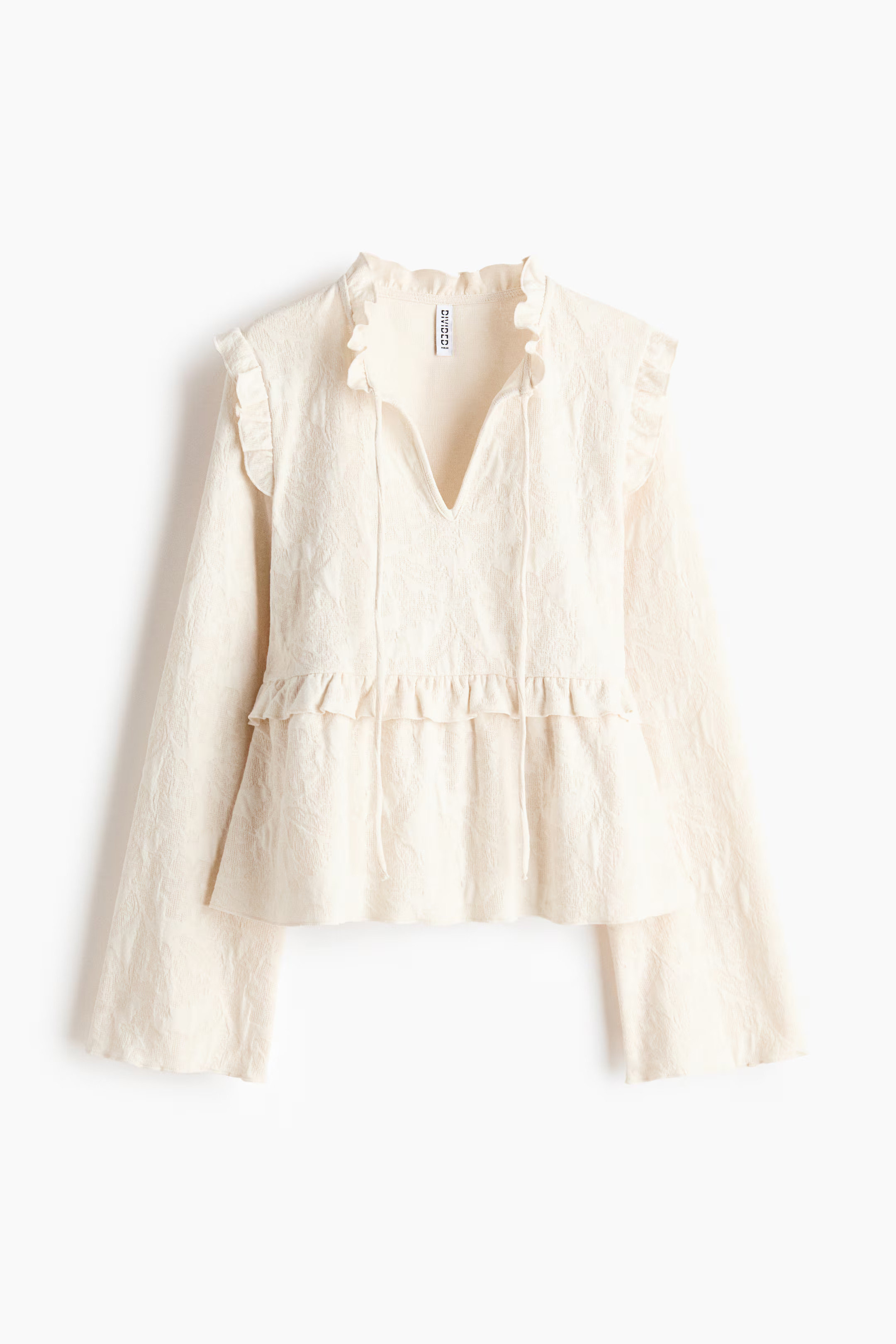 Jacquard jersey blouse | H&M (UK, MY, IN, SG, PH, TW, HK)